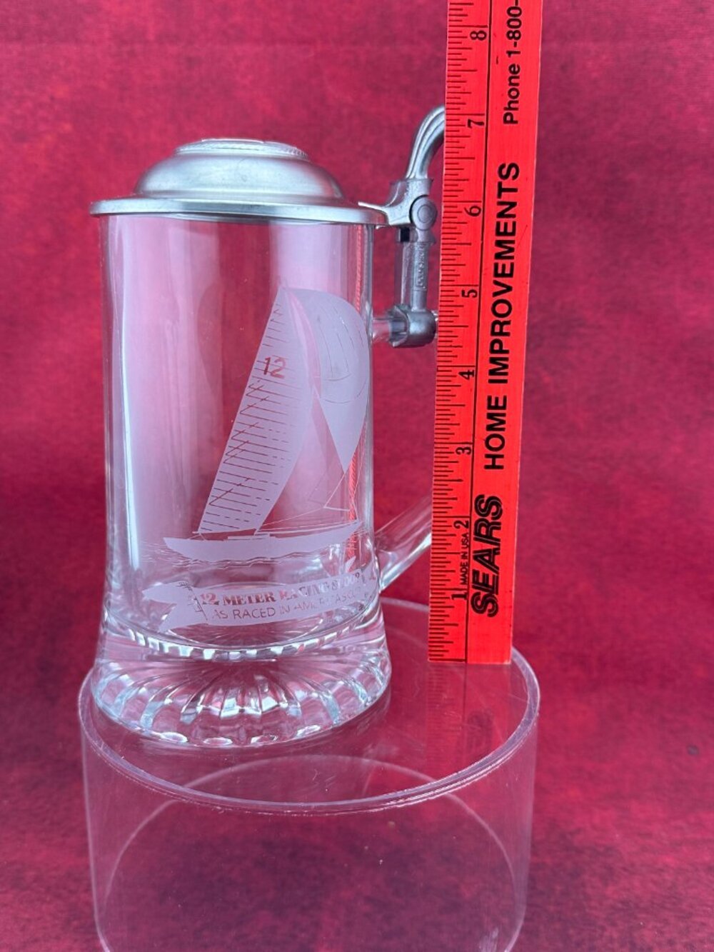VINTAGE WEST GERMANY by ALWE AMERICA'S CUP 12 METER RACING SLOOP BEER STEIN - Picture 12 of 12